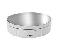 Base De Présentoir Rotatif Motorisé Électrique | Pour Les Photos, Bijoux, Montres, Jouets, Marchandises(White mirror)