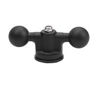 Base de rail coulissant de 2,5 cm compatible avec RAM avec double articulation à rotule et support à boulon en T, matériel en acier inoxydable, caoutchouc résistant aux vibrations pour anneau, corps