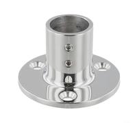 Base de rampe de bateau en acier inoxydable 316 pour support de rampe de yacht compatible avec les tubes de 7/8" et 1" Matériau résistant à la rouille (25 mm)