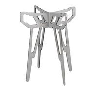 Base de réchaud pliable pour cuisine en plein air - Support en acier inoxydable - Trépied pour terrasses - Économie d'espace - Support de réchaud en acier inoxydable