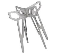 Base de réchaud pliable pour cuisine en plein air - Support en acier inoxydable - Trépied pour terrasses - Économie d'espace - Support de réchaud de camping
