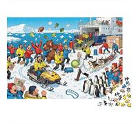 Base de Recherche Antarctique Salutation Snafu Puzzle en Bois Imperméable DIY Puzzles De 1000 Pièces pour Adultes Amusant Jeux Éducatifs