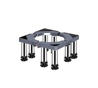 Base de RéFrigéRateur Base de machine à laver, support de réfrigérateur multifonctionnel réglable, longueur/largeur 40-65 cm, bac à plantes extérieur, plateaux de sol pour éviter les rayures