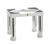 Base de Réfrigérateur Machine à Réglable 35cm-56cm Socle Réfrigérateur Base de Lave-vaisselle avec 4 Pieds Réduction du Bruit Antichoc Effet Sèche-Linge Hauteur 28.5-32cm