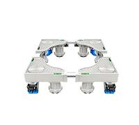 Base De RéFrigéRateur Mobile Machine à Laver Stent RéGlable Longueur/Largeur 40-68cm Base TéLescopique pour Meubles CuisinièRe AntidéRapant Chariot (4/8 Pied 4 Roues) (4 Legs 4 Wheels)