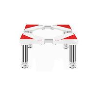 Base de réfrigérateur réglable pour lave-linge et sèche-linge - Support stable sous montage - Largeur/longueur 45-65 cm - Pieds de 10/15/20/25 cm avec ventouses - Lève-meubles robuste.