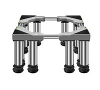 Base de Réfrigérateur Support Électroménager Réglable Hauteur 24-27 cm Base de Lave-vaisselle 45-65 cm avec 12 Pieds Robustes pour Imprimante Réfrigérateur,Gris