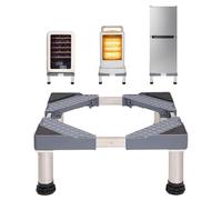 Base de Réfrigérateur Support Électroménager Réglable Hauteur 24-27 cm Base de Lave-vaisselle 50-75 cm avec 4 Pieds Robustes Charge 280 kg Pour Bahut CongéLateur Gris