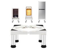 Base de Réfrigérateur Support Électroménager Réglable Hauteur 24-27 cm Base de Lave-vaisselle 50-75 cm avec 4 Pieds Robustes Charge 280 kg Pour Bahut CongéLateur Blanc