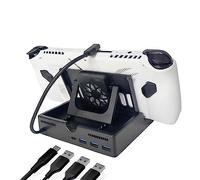 Base de Refroidissement Compatible avec ROG ALLY / Steam Deck, Ventilateur de Refroidissement Dissipateur de chaleur pour Rog Ally avec Port de Charge PD 60W & Type C & & port USB 3.0 (6 in 1)