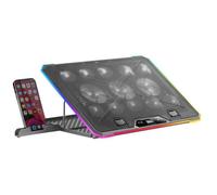 Mars Gaming Support ventilé pour PC portable MNBC13 - 13 ventilateurs RGB - Jusqu'à 17" - Noir