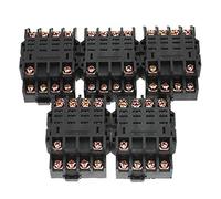 Base de relais puissance électromagnétique montée sur panneau, 5 pièces, 14 broches, 27 mm, for rail DIN