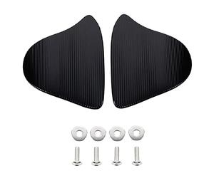 Base de Rétroviseur pour Moto pour R1 2020-2021, PSLER Base D'ailettes de Rétroviseur Latéral Cache Décoratif de Remplacement Accessoires pour Motos(Noir)