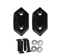 Base de Rétroviseur pour Moto pour ZX10R 2008-2010, PSLER Base D'ailettes de Rétroviseur Latéral Cache Décoratif de Remplacement Accessoires pour Motos(Noir)