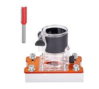 Base De Routeur À Bois 2 En 1 Paumes En Aluminium Fente Précise Pour Chanfreinage Rainurage Finition Sur Plastique