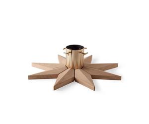 Base de Sapin de Noël Stella Skagerak de Fritz Hansen en Chêne et Laiton Plaqué Laiton