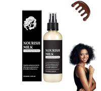 Base de soin capillaire Nourish Milk 100 ml - Spray hydratant sans rinçage aux protéines de lait. Démêle et lisse. Anti-frisottis. Protection thermique. Convient à tous types de cheveux. (1)
