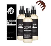 Base de soin capillaire Nourish Milk 100 ml - Spray hydratant sans rinçage aux protéines de lait. Démêle et lisse. Anti-frisottis. Protection thermique. Convient à tous types de cheveux. (3)