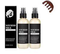 Base de soin capillaire Nourish Milk 100 ml - Spray hydratant sans rinçage aux protéines de lait. Démêle et lisse. Anti-frisottis. Protection thermique. Convient à tous types de cheveux. (2)