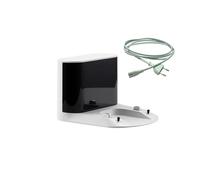 Base de Station d'accueil for chargeur d'aspirateur d'origine. Compatible for Roborock S7 Q7 S7 Plus/ Q7 Max /S5 Max /S8 /Q8 MAX. Avec cordon d'alimentation version UE ( Size : White with Cable )