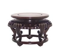 Base de statue pour plantes, support de vase en bois d'intérieur, support de présentation rond en bois massif, salon d'intérieur, bonsaï, aquarium en pot, ornement, vase, présentoir, base de piédestal