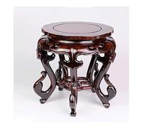 Base de statue Support pour plantes Base ronde en bois d'intérieur Vase en bois massif Bonsaï Support en bois Siège Décoration Statue Pot de fleur Support de pied haut Vase Présentoirs Base de piédest