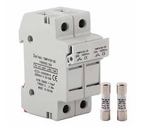Base de support de composant de rail DIN à 2 poteau | Défense de surcharge et de court-circuit 1000VDC | Équipement d'installation/distribution/contrôle de l'électricité de la (15A)