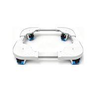 Base De Support De Lave-linge Antidérapante, Salle De Bain, Absorption Des Chocs Accrue, Roue Universelle Mobile Montée Au Sol(White fixed 4 feet)