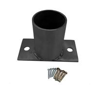 Base de support de poteau pour panneau, boîte aux lettres, béton et terrasse - Solution de base durable et polyvalente (lot de 6)