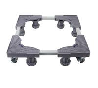 Base de Support de Réfrigérateur Réglable en Alliage de Fer avec Roues, Système de Freinage, Mesure de Niveau, Polyvalent pour Machine à Laver, Réfrigérateur