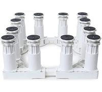 Base de support de sèche-linge améliorée avec rouleaux réglables - Support solide pour réfrigérateur et congélateur, 18,5 à 21,5 cm, supporte jusqu'à 181,4 kg