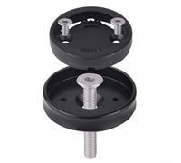 Base de support d'ordinateur de vélo en alliage d'aluminium avec couvercle de bol conçu pour s'adapter aux ordinateurs Polar sur tube de direction de fourche avant de 28,6 mm