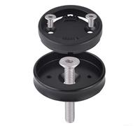 Base de support d'ordinateur de vélo en alliage d'aluminium et couvercle de bol de casque pour ordinateur Polar, convient aux vélos avec fourche avant de diamètre 28,6 mm pour fournir un support de