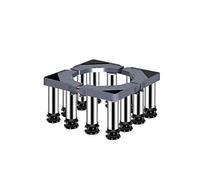 Base de support réglable pour sèche-linge - 45-65 cm de largeur et de longueur - Support pour lave-linge et lave-vaisselle - Piédestal robuste pour congélateur ou réfrigérateur - 12 pieds (24-27 cm)