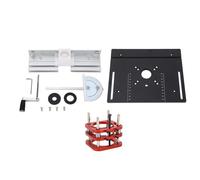 Base de système de levage de table de routeur, alliage d'aluminium robuste, plate-forme élévatrice manuelle à hauteur réglable pour outils de travail du bois avec diamètre de