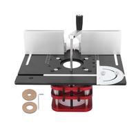 Base de système de levage pour table à fraiser, base manuelle de levage pour défonceuse avec une course de 51 mm, base métallique réglable en hauteur pour moteurs de diamètre 64 à