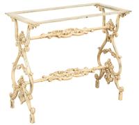 Base De Table En Fonte Biscottini 86x43x72 Anticata Pour Piani De Jardin Robuste
