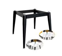 Base de table réglable en métal avec ventouses, pieds carrés robustes pour table de salle à manger, thé et table de jardin