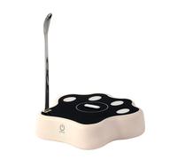 Base de tasse à café autonome, 12,5 x 3 cm, mélangeur électrique rechargeable, pour les boissons, cuillère à café incluse avec une utilisation polyvalente, idéal pour les tasses de brassage, la verrer