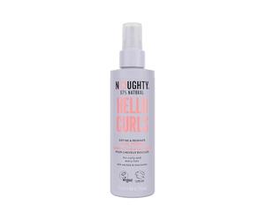 Base de teint Noughty 97% naturelle Hello Curls Define and Re-Shape Curl, Soins capillaires végétaliens sans sulfate, Formule riche en vitamines pour les styles bouclés et ondulés, 200 ml Spray