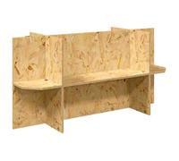 vidaXL Base de Terrarium avec étagère Marron 100 x 40 x 50 cm OSB