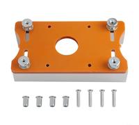Base de toupie en bois 2 en 1, support de rainurage en alliage d'aluminium pour machine de coupe de 65 mm, guide de fixation pour armoire de chanfreinage, rainurage, orange (A)