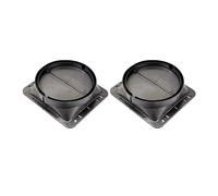 Base De Ventilateur De Cuisine En PP 150Mm, 2 Pièces, Clapet Anti-retour Robuste for Hotte, Utilisation À Long Terme Dans La Cuisine Domestique Ou Commerciale