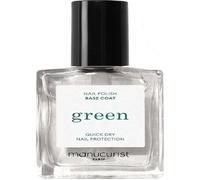 Manucurist – Base de vernis Green enrichie en résine de pistache – Transparent 15 ml