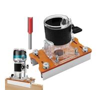 Base Défonceuse Bois | Machine Affleureuse | Kit Assemblage Pocket Hole, Guide Réglable Multi-Épaisseurs Avec Pince Frontale Et Pince D’Alignement