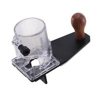 Base d'équilibre pour toupie, Base de la toupie réglable en alliage d'aluminium pour le travail du bois Couvercle de protective transparent pour affleureuse pour 65mm affleureuses