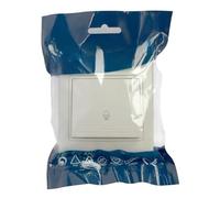 BASE DOUBLE SCHUKO 2P+T BLANC SERIE EUROPE