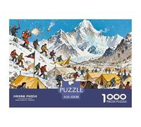 Base du Camp de l'Everest Puzzle en Bois Imperméable Puzzles De 1000 Pièces pour Adultes Coloré Jeux Éducatifs