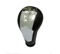 Base du pommeau de levier de vitesse Housse anti-poussière pour poignée de frein à main en similicuir pour Chevrolet Spark 2011-2015+ Pommeau levier vitesse remplacement(Chrome 5 Speed)