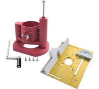 Base élévatrice pour défonceuse, base de levage pour machine à tailler le bois, insert de table de défonceuse électrique à réglage rapide pour chanfreiner les bords (D)